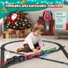 Hot Bee Train Set, Remote Control Train Toys with Luxury Track & Glowing Passenger Carriages, Metal Christmas Tree Train with Smoke, Light and Sound, Toy Train Set for 3 4 5 6 7+ Years Old Boys Gifts view 4