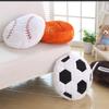 14inch Fluffy Soccer Balls Plush Pillow,Soft Soccer Ball Stuffed Toys,Decorative Soccer & Football Pillow Cushion Throw Pillow,Football Plushies Plush Doll for Home Deco Kids Big Sports Toy Gift view 2