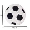 14inch Fluffy Soccer Balls Plush Pillow,Soft Soccer Ball Stuffed Toys,Decorative Soccer & Football Pillow Cushion Throw Pillow,Football Plushies Plush Doll for Home Deco Kids Big Sports Toy Gift view 3