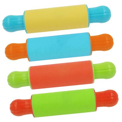 4Pcs Kids Clay Rolling Pins - Assorted Colors Plasticine Roller for - Safe Diy Craft Tools for Children over 3 Years - 7.08 Inch
