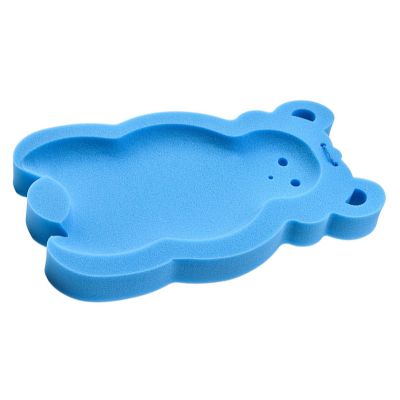 Baby Bath Cushion Infant Bath Sponge Bath Mat Removable Newborn Skid Proof Sponge Mat Soft Thicken Baby Bathtub Sponge Cushion for Newborn Baby Infant (Blue)