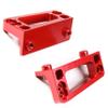 GTBRacing CNC Aluminum Rear Wing Mount for 1/5 RC Car LOSI DBXL-E 2.0 Upgrade Part (Red) view 2