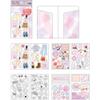 Pine Book Decor Stickers Assorted Set Cosmetics & Fashion 4.1 x 2.8 inches (10.5 x 7.2 cm) t324018 view 1
