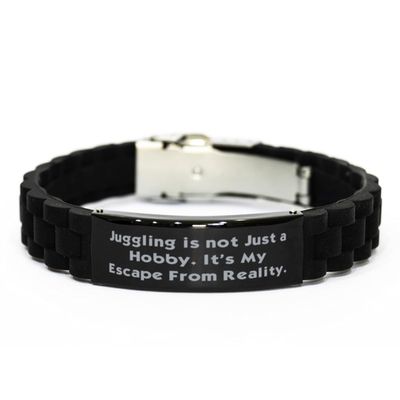 Best Juggling Black Glidelock Clasp Bracelet, Juggling is not Just a, New Gifts for Friends from Friends, Birthday Gifts, Cheap juggling gifts, Juggling gifts for beginners, Juggling gifts for, Cheap