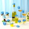 Sotiff 12 Pcs Mini Cowboy Hat Tiny Disco Glitter Hats for Crafts Little Miniature Western Hats for Doll Dessert Pet Gifts(Blue) view 3