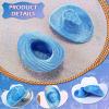 Sotiff 12 Pcs Mini Cowboy Hat Tiny Disco Glitter Hats for Crafts Little Miniature Western Hats for Doll Dessert Pet Gifts(Blue) view 4