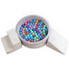 EOSAU 35.4" Baby Ball Pit for Toddlers with Foam Climbing Blocks, 3-Piece Toddler Climbing Toys Indoor, Climbing Toys for Toddlers 1-3 Inside, Soft Play Set for Kids (Ball Pit, Stair, Slope) view 1