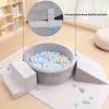 EOSAU 35.4" Baby Ball Pit for Toddlers with Foam Climbing Blocks, 3-Piece Toddler Climbing Toys Indoor, Climbing Toys for Toddlers 1-3 Inside, Soft Play Set for Kids (Ball Pit, Stair, Slope) view 3