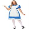 Alice Costume Womens Halloween Blue Maid Princess Dress Party Cosplay Elastic Waist Lolita Outfits 2XL view 4