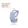 NEST BLANCHE Baby Carrier for Newborn to Toddler, 7-35 lbs Weight Capacity, Ergonomic Backpack Design, Front and Back Facing Options, Blue view 2