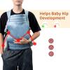 NEST BLANCHE Baby Carrier for Newborn to Toddler, 7-35 lbs Weight Capacity, Ergonomic Backpack Design, Front and Back Facing Options, Blue view 3
