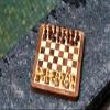 DnU Avenue Wooden Magnetic Chess Board Set for Adults & Kids, Board Game, 7" Folding Chess Board, Handcrafted Portable Travel Chess Game for Beginner with Pieces Storage Slots (Size 7 Inch) view 4