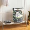 Personalized Koala Watercolor Leaves Laundry Basket with Name Text Waterproof Bedroom Living Room Storage Basket view 4