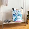 Custom Fantasy Watercolor Mermaids Storage Basket with Handles Personalized Name Waterproof Collapsible Laundry Baskets for Clothes view 4