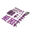 29PCs for Wltoys 144001 144002 124017 124019 144010 RC Car Upgrade and Modification Parts, Replacement Upgrade Accessories (Purple) view 2