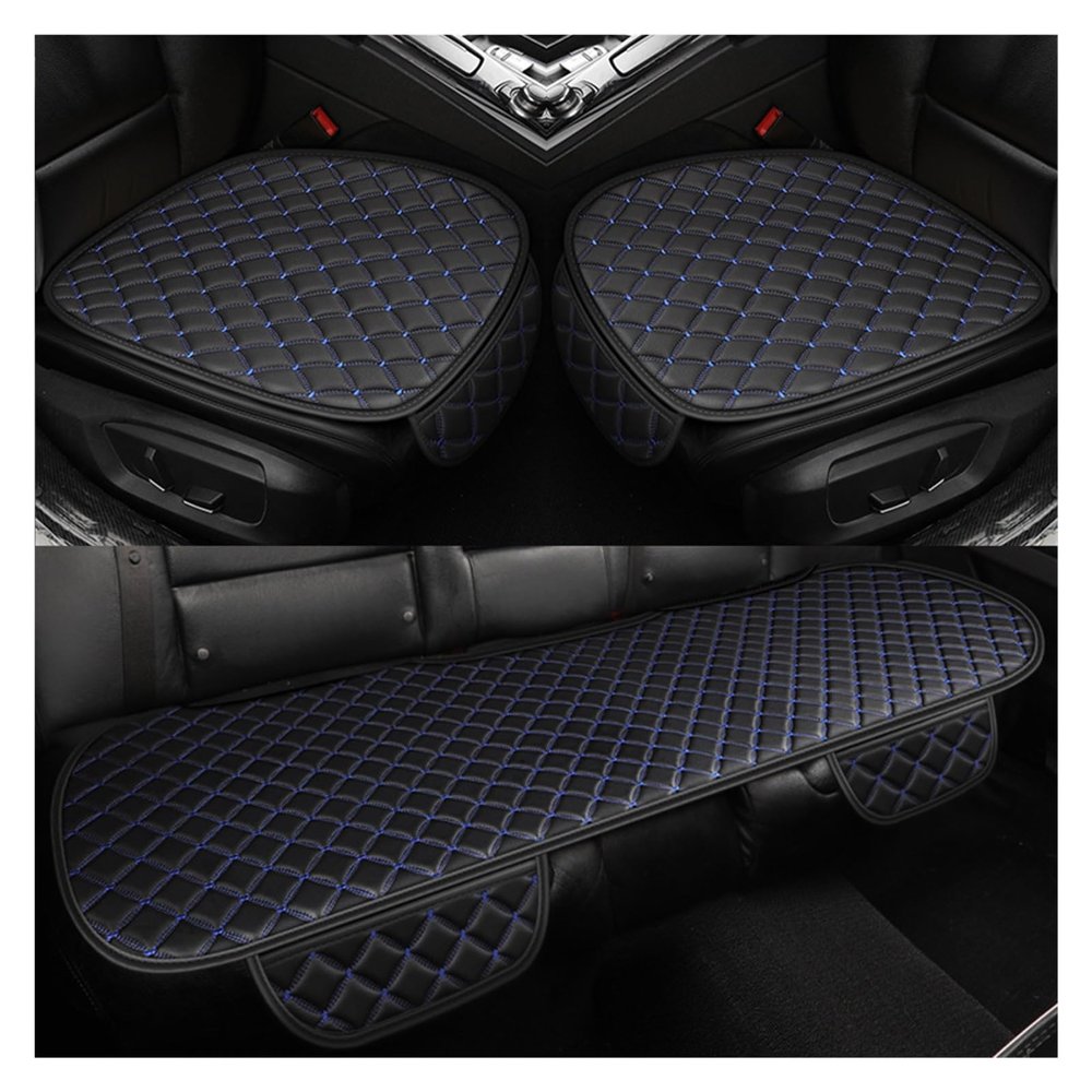 QQLADY X Universal Leather Car Seat Cover Protector Front and Back Cushion Protector Car Upholstery Cushion Backrest X (Color : Q)