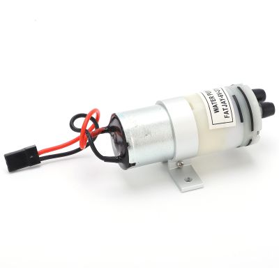 TREETDOBV RC Water Pump, 3-6V 370 Water Cooling Pump, JR Plug, White, Modern Style, Plastic & Aluminum, RC Boat Water Pump