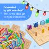 Bimi Boo Counting Peg Boards and Number Tracing for Kids - Wooden Montessori Arithmetic Math Toy Set for Toddlers and Preschoolers - Math Manipulatives for Kindergarten (55 Pegs, 10 Boards, 1 Pencil) view 3
