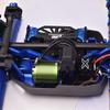 Aluminum 7075-T6 Chassis Plate with Servo Mount + Battery Compartment + Motor Base for Traxxas 1/8 4WD Sledge Monster Truck 95076-4 Upgrades (Use with Arrma AR320422 Receiver Box) - Blue view 3