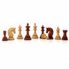 4.5 Premium Mogul Staunton Chess Pieces Only - Triple Weighted (Bud Rosewood & Boxwood) view 4