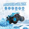 DYODYORC Remote Control Car, 2.4Ghz All Terrain Shark Monster Truck Toys, RC Truck with Music, 3 Lighting Effects, 360 Stunt Capable, 2 Batteries Ready to Run, Toy Gifts for Boys and Girls (Blue) view 3