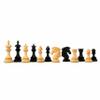 4.5 Premium Wellington Staunton Series Chess Pieces only in Bud Rosewood - Triple Weighted (Ebony & Boxwood) view 3