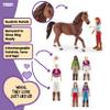Schleich Horse Club - Complete 40PC Horse Club Rider Playset - Hannah, Sofia, Lisa and Sarah Poseable Rider Figures with Horses and Riding Accessories - Equestrian Toy Set for Kids Ages 5+ | 72221 view 3