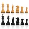 3.25" Supreme Staunton Series Chess Pieces Only - Weighted (Ebonized Boxwood & Boxwood) view 1