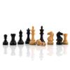 3.25" Supreme Staunton Series Chess Pieces Only - Weighted (Ebonized Boxwood & Boxwood) view 3