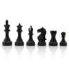 3.25" Supreme Staunton Series Chess Pieces Only - Weighted (Ebonized Boxwood & Boxwood) view 4