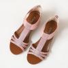 ZBYY Women's Slide Wedge Sandal Open Toe High Heel Zipper Back Platform Summer Walking Slingback Casual Roman Shoes view 3