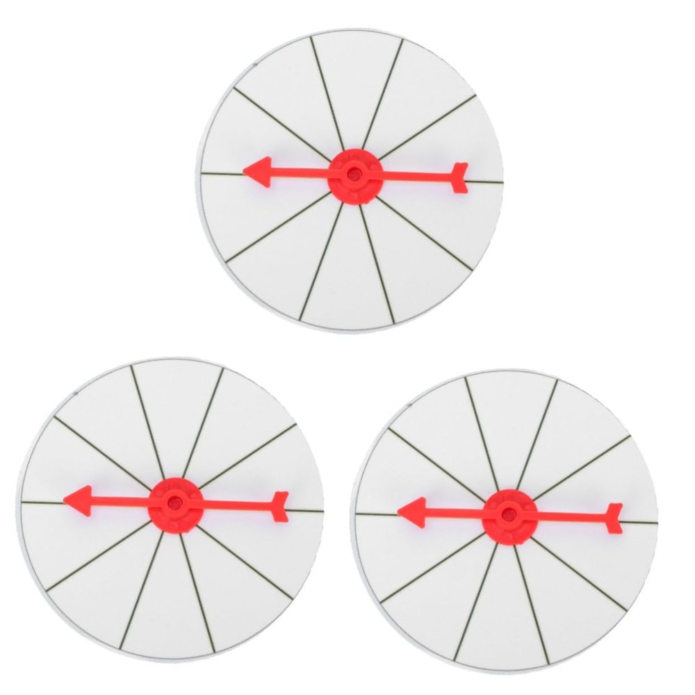 3 Pcs Lucky Draw Wheel Air Compressor Fittings Spinners for Kids Baby Accessories Tabs Gambling Tickets Prize Wheels Rainbow Spinners Wheel Foam White Party Supplies Blank