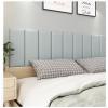 PHLEPS Self-Adhesive 3D Anti-Collision Wall Sticker, Soft Wall Cushion Pads for Children's Room, Nursery, Cotton Linen Bedside Protective Wall Mat (Color : Beige, Size : 35x45cm) view 2