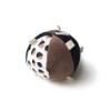 Wee Gallery Taggy Ball with Rattle, Soft Sensory Baby Toy, Sensory Ball with Organic Cotton Fabric, Little Tags & Gentle Rattle for Tummy Time, Grasping & Developmental Play, Acorns view 1