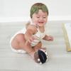 Wee Gallery Taggy Ball with Rattle, Soft Sensory Baby Toy, Sensory Ball with Organic Cotton Fabric, Little Tags & Gentle Rattle for Tummy Time, Grasping & Developmental Play, Acorns view 3