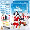 EOBOH 20 Pack Snowman Kit, DIY Christmas Craft for Kids, Build a Snowman Kit Indoors Decorations, Creative Air Dry Clay Modeling Crafts Kit for School Winter Party Activities, Christmas Perfect Kids view 1