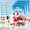 36 Pack Build a Snowman Kit, Snowman Kit Inspiring DIY Crafts for Kids, Creative Air Dry Clay Modeling Snowman Craft, Enhance Creativity Christmas Gifts for Kids, Winter School Xmas Creative Supplies view 1