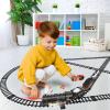 Hot Bee Train Set for Boys, Alloy Remote Control Train Toys with Steam Locomotive Cargo Cars Tracks, Trains with Realistic Smoke Sound Lights,Christmas Train Toys Gifts for 3 4 5 6 7 8+ Years Old Kids view 4