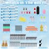 24 Pack Build a Snowman Kit, Snowman Kit Inspiring DIY Christmas Crafts for Kids, Creative Air Dry Clay Modeling Indoor Decorations, Kids Christmas Snowman Crafts Gift for School Winter Party Fun view 2