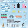 18 Pack Build a Snowman Kit, Snowman Kit DIY Winter Decorations Indoor, Christmas Snowman Crafts for Kids Bulk, Creative Kids Air Dry Clay Modeling Crafts Kit for Christmas Gifts Favor Supplies view 2