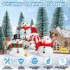 18 Pack Build a Snowman Kit, Snowman Kit DIY Winter Decorations Indoor, Christmas Snowman Crafts for Kids Bulk, Creative Kids Air Dry Clay Modeling Crafts Kit for Christmas Gifts Favor Supplies view 3