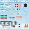 16 Pack Snowman Kit, Build a Snowman Craft Kit for Kids, Christmas Craft Creative Air Dry Clay Modeling Dough Crafts, Enhance Creativity Gifts Christmas Winter School Xmas Creative Supplies Decoration view 2