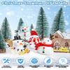 16 Pack Snowman Kit, Build a Snowman Craft Kit for Kids, Christmas Craft Creative Air Dry Clay Modeling Dough Crafts, Enhance Creativity Gifts Christmas Winter School Xmas Creative Supplies Decoration view 3