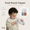 Octopus | Blue, Red | SoftSip Food Pouch Toppper | 2EA + Travel Case | Prevent Spills & Leakage | Protect Child Baby Toddler Mouth | Food Grade Silicone Reusable | Baby Led Weaning | BPA Free view 2