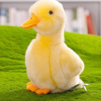 8 Inch Small Yellow Duck Plush Toys Duck Stuffed Toys (Yellow)