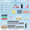 30 Pack Snowman Kit - Build a Snowman Kit DIY Christmas Craft Gifts - Creative Air Dry Clay Modeling Crafts Kit for School Winter Party Activities - Perfect Christmas Activity Gifts for Kids Indoors view 2
