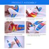 HTLNUZD Foam Plane Glider Hand Airplanes Capacitor Electric Plane Light Inertial EVA Outdoor Aircraft Model1pc view 3