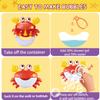 Baby Bath Toys for Toddlers, Crab Bath Bubble Maker with 12 Songs, 3 Pack Wind-up Pool Toys for Kid, Bathtub Toys As Birthday Gift for Boys Girls view 2