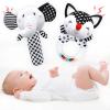 Baby Rattles 0-6 Months Baby Toys 0-6 Months, Newborn Toys 0 3 Months Brain Development, Infant Toys 0-6 Months Baby Sensory Toys Soft Rattles for Babies 0-6 Months Shower Party Gift view 1