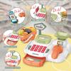 Cash Register 36PCS Supermarket Shop Toys with Electronic Sounds,Working Scanner,Calculator,Credit Card Reader,Play Food and Money Preschool Learning for Girl Boys Kids (Green) view 3